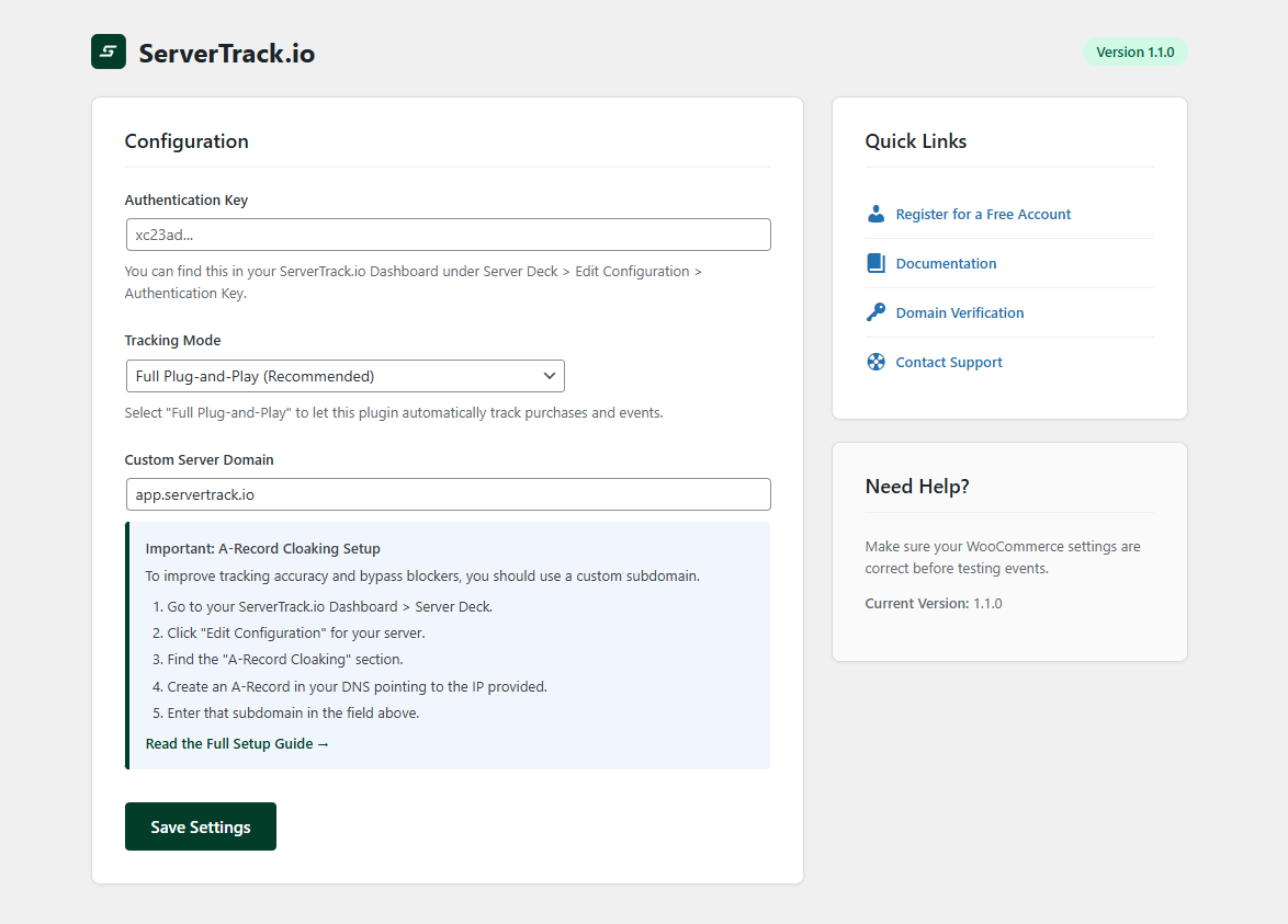 servertrack.io plugin screenshot