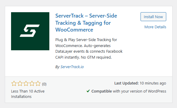 ServerTrack.io Wordpress Plugin